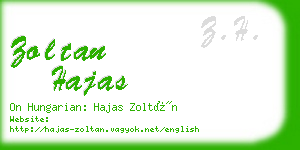 zoltan hajas business card